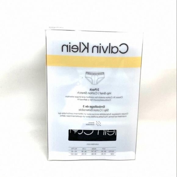 💖MEGA SALE💖Calvin Klein Mens Underwear NP24200021 3-pack Cotton Brief Hip - Picture 9 of 9